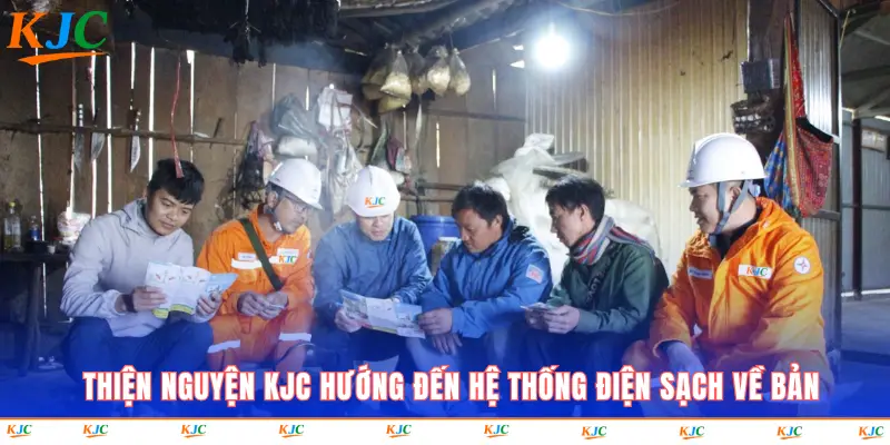 Thiện nguyện KJC hướng đến hệ thống điện sạch về bản